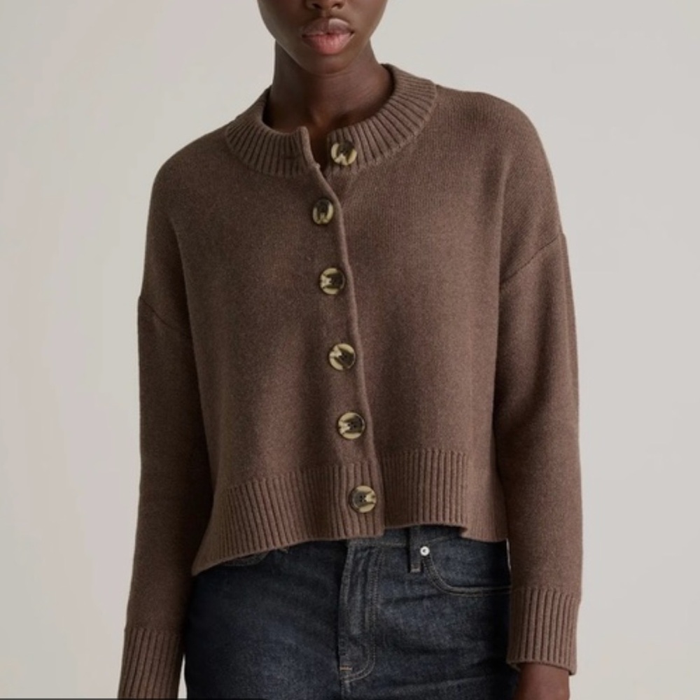 Quince Brown Women's Cardigan Sweater